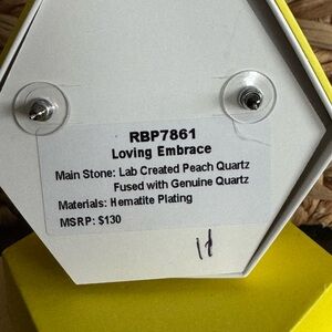 Loving Embrace Peach Quartz Stud Earrings